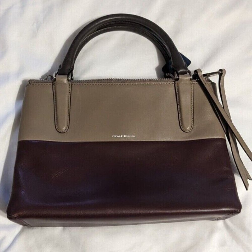 Coach The Mini Borough Bag In Retro Colorblock Leather